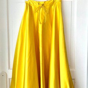 Ralph Lauren Purple Label Vintage Canary Yellow Maxi Skirt